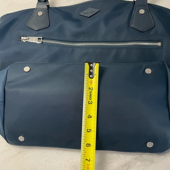 MZ Wallace Chelsea Navy Blue Tote EUC  with Silver Hardware. Beautiful/Multi-Use - Picture 6 of 14